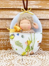 Waldorf Puppe Schaf mit Ei