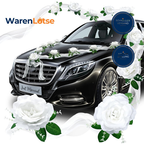 Autoschmuck hochzeit deko - autoschmuck,