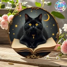 Schwarze Katze 2 Hexe Buch