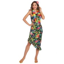 Hawaii-Kleid mit Halskette -