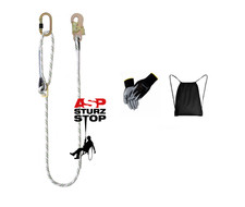 Verstellbare Halteseil 2m Absturzsicherung Seilkürzer Baumpflege +Hand+ Beutel