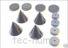 4x DYNAVOX LAUTSPRECHER BOXEN SPIKE SPIKES SCHWARZ FÜßE ABSORBERBOXENFÜßE