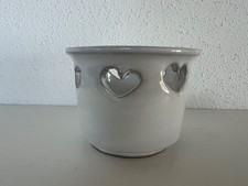 Übertopf Keramik klein weiss