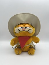 Vintage 1981 Garfield Cowboy Stofftier Kuscheltier Plüschtier - Rarität Selten