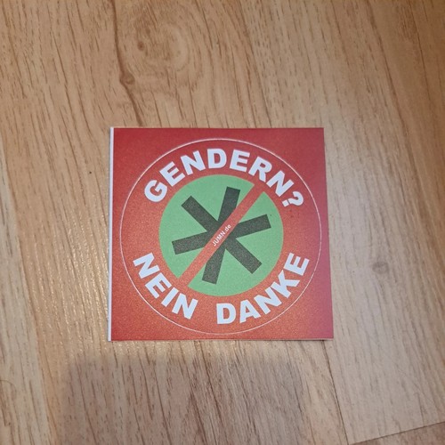 Aufkleber gendern nein - gendern, danke