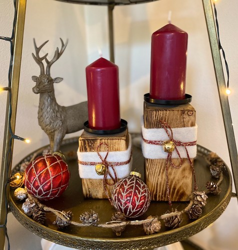 Kerzenständer holz - kerzenständer,