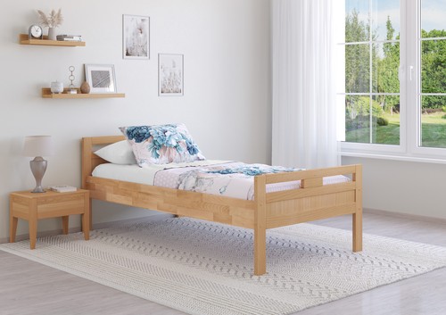 Massivholzbett seniorenbett - massivholzbett,