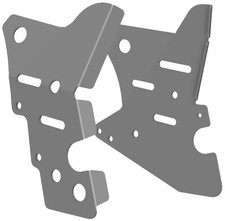 Rahmenabdeckungen Yamaha Raptor 350 YFM350R Aluminium beidseitig