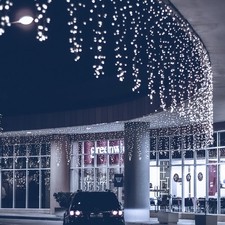 10-20M LED Eisregen Lichterkette Fenster Außen Innen Eiszapfen IP44 Garten Regen