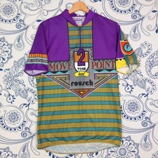 REUSCH GERMANY ACTIVEWEAR VINTAGE CYCLES SHIRT RADTRIKOT MOVE POINT GR M 