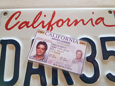 Zurück Zukunft California Driver License Movie Prop Requisite Film 80er Sammler