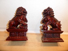 Chinesische Figuren China Hund Drachenwächter Foo Dog Familie Feng Shui Paar