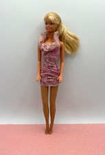 Alte Barbie Petra Puppenkleidung - glitzernes Partykleid