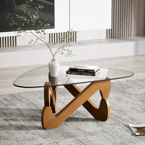 Couchtisch glas holz - glas,