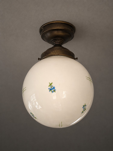 Vintage deckenlampe milchglas - vintage,