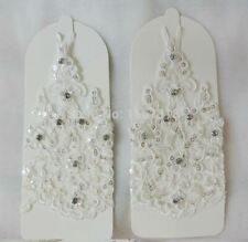 Brauthandschuhe Hochzeit Handschuhe Brautaccesoires weiß creme rot Braut