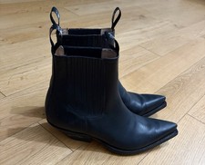 Cowboy Stiefel/Stiefeletten schwarz Herren /Damen Sendra Gr.42 gute zustand 010