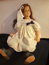Ruth Treffeisen Künstlerpuppe zauberhaft 62 cm groß lange dunkle Haare