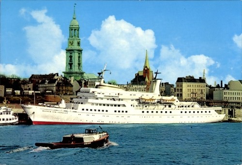 Passagierschiff wappen von - ak,