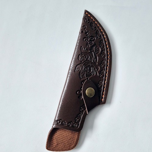 Braune geprägte leder - geprägte,