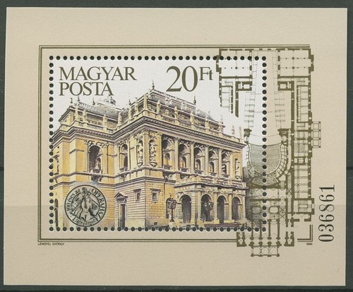 Ungarn 1984 opernhaus budapest - opernhaus,