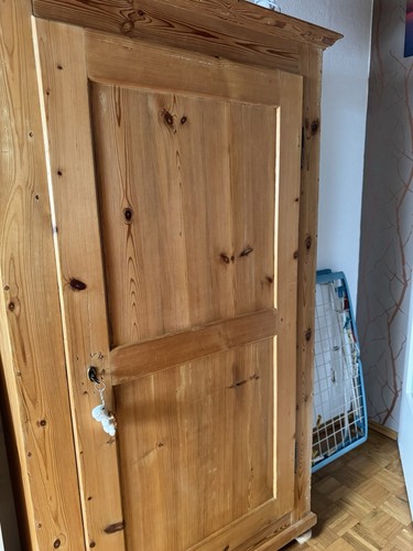 Bauernschrank massivholz natur - bauernschrank,