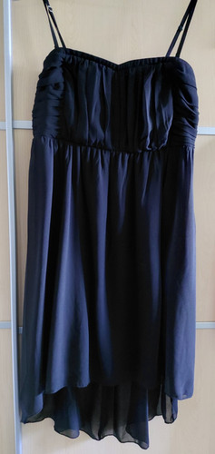 Schwarzes vokuhila kleid - vokuhila,