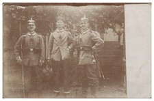 XX2366/ Soldaten mit Pickelhaube Foto AK 1. Weltkrieg 