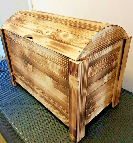Schatztruhe holztruhe massiv - ,