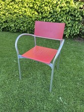 4 Designer Stühle Segis Breeze rot, Stapelstühle