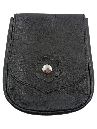 Damen leder geldbörse schwarz - geldbörse,
