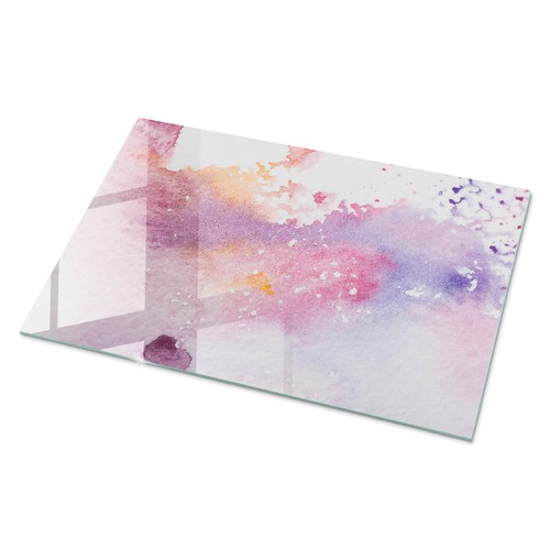 Glas tischplatte mit - motiv, als