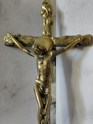 Jesus kreuz messing - kreuz,