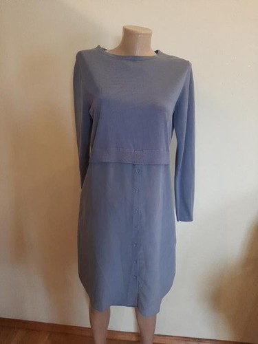 Women cos dress blue silk - cos, 36