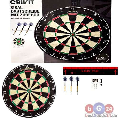 Dartboard sisal set - sisal,