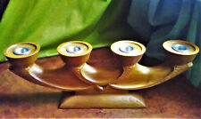 Jugendstil Kerzenhalter Leuchter Holz geschnitzt antik um 1900 Seccession