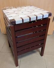 Hocker Mit Geflecht Badezimmer Aufbewahrung * Neu *