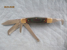 Altes Funktionstaschenmesser mit 5 Klingen , Hufmesser