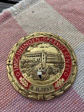 29. Badge Plakette Emblem Emailschild Oldtimer 1958 Porsche Schloss Filseck SAC