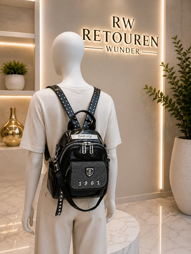 Damen rucksack 1961 - 1961, schwarz