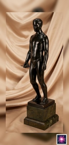 Bronze figur junge - “,