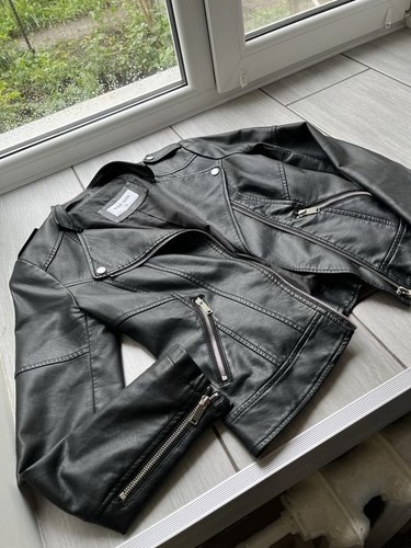 Men leather jacket black - jacket,