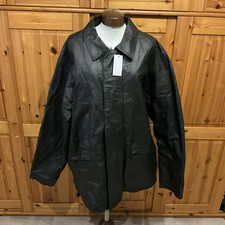 Lederjacke Perry Hills UOMO 1898 schwarz Gr.54 Italienische Lederjacke Vintage
