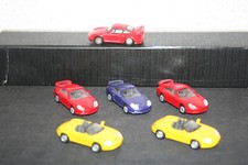6 Alte Seltene Porsche 911 Boxter Metall Modelle Spielzeugautos Modellautos 1/72