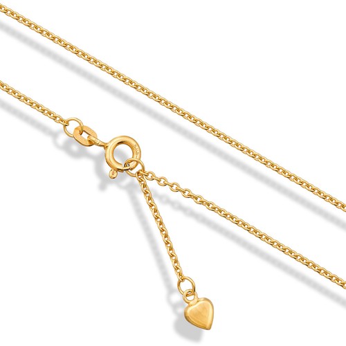 Fußkette herz 585 gelbgold - herz,