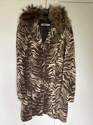 Animalprint wollmantel damen - ,
