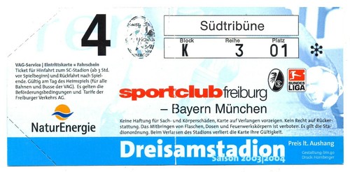 Ticket freiburg bayern - -,