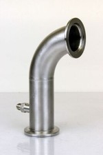 DN40 ISO-KF Vakuumkrümmer 90° Vakuum Krümmer mit Prüfanschluss