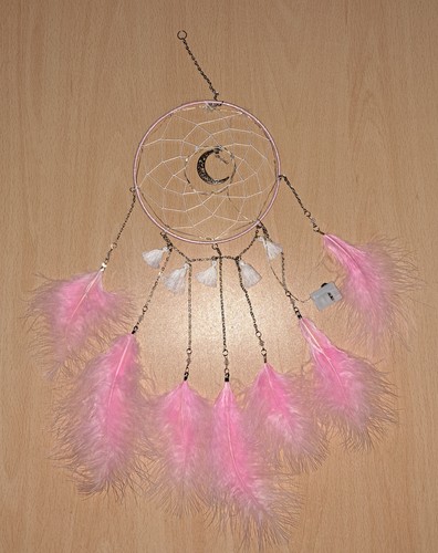 Traumfänger rosa pinkmit led - rosa,
