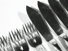 ART DECO Alpacca Fischbesteck